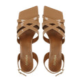 Fionix - Women's Tan Strapped Heel