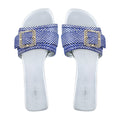 Gabriella - Women's Blue and Silver Slipper