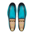 Vexo - Men's Turquoise Patina Calf Leather Loafer