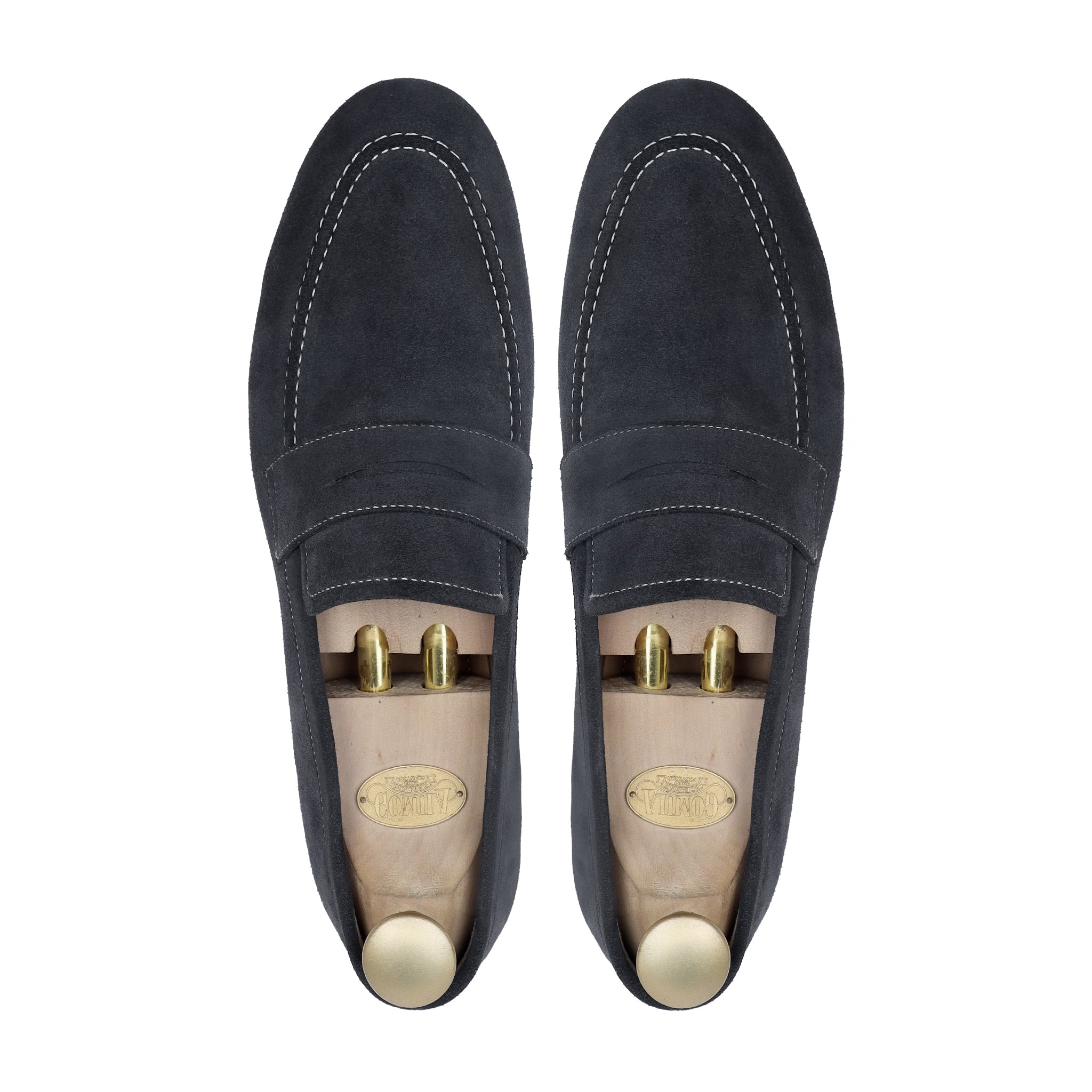 Harlow - Men's Dark Blue Suede Loafer