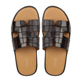 Cameron - Men's Dark Brown Calf Leather Slipper