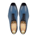 Enzo - Men's Burnished Light Blue Calf Leather Wholecut Shoe - Goodyear Welted