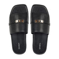 Slenza - Men's Black Calf Leather Slipper