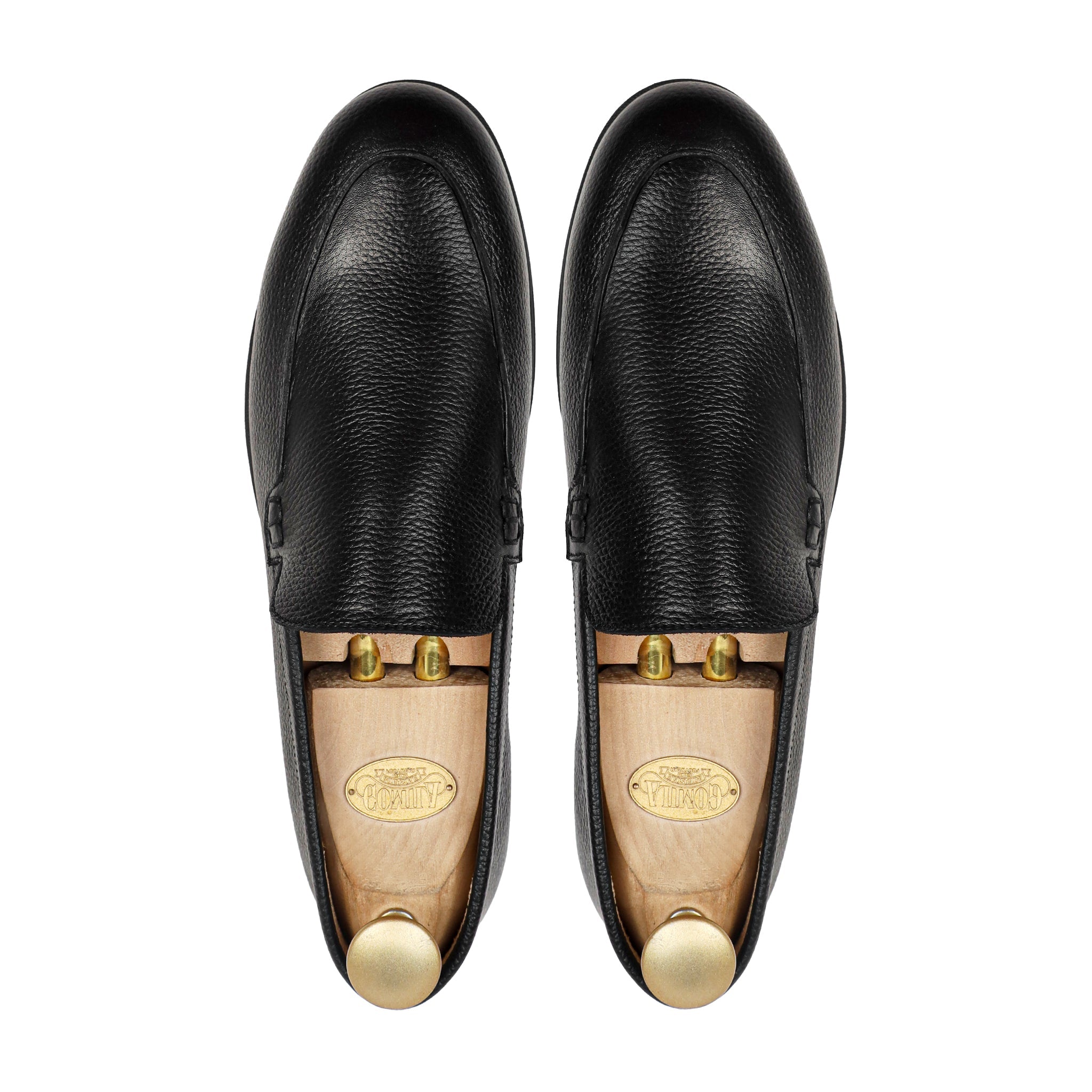 Rove - Men's Black  Pebble Grain Leather Loafer