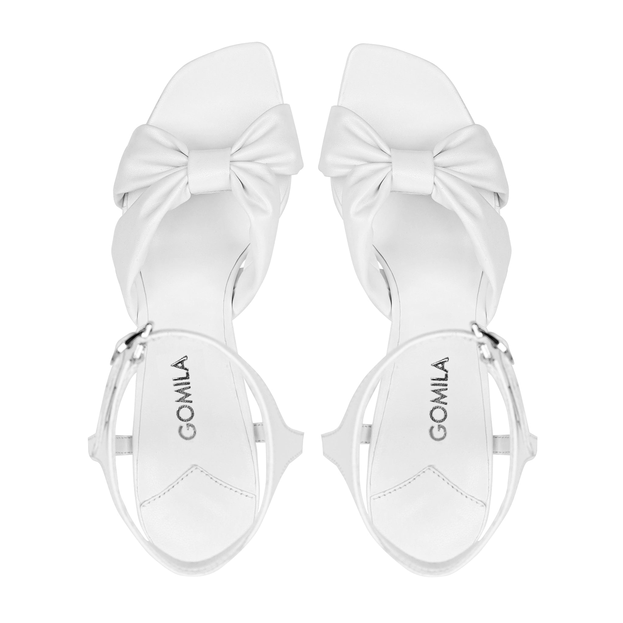 Liva - Women's  White Strapped Heel