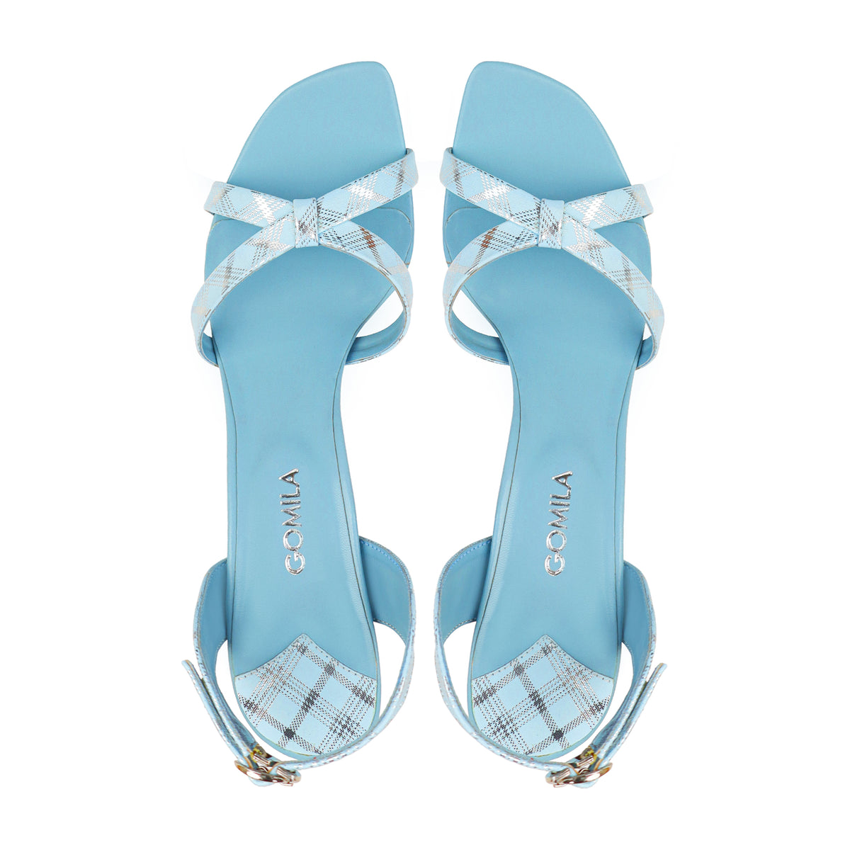 Ciel - Women's Argyle Blue Heels
