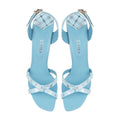 Ciel - Women's Argyle Blue Heels