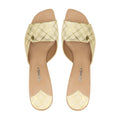 Novella - Women's Argyle Beige Heel