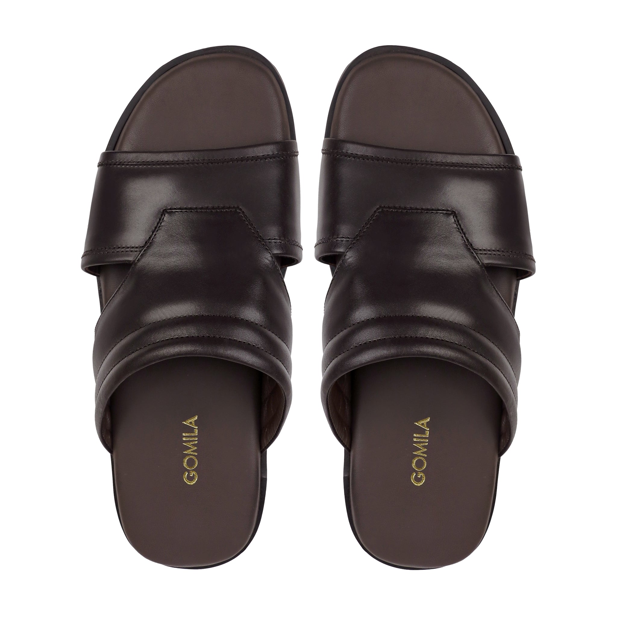 Urban - Men's Brown Calf Leather Slipper