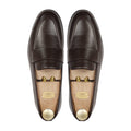 Jefe - Men's Dark Brown Pebble Grain Leather Loafer