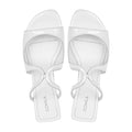 Fyna - Women's High Shine White Slipper