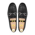 Braid - Men's Black Hand Woven Calf Leather Loafer