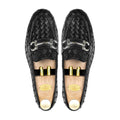 Weav - Men's Black Hand Woven Calf Leather Loafer