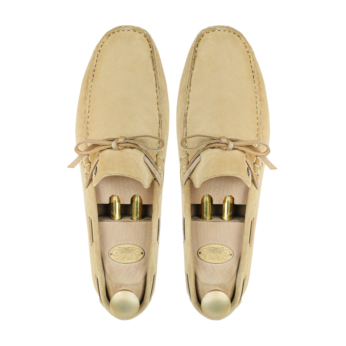 Tyro - Men's Camel Split Suede Driver Shoe