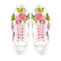 Blaze Lily - Men's White Hand Painted Sneaker