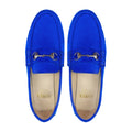 Lyla - Ladies Blue Suede Loafer