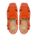 Zyra - Men's Orange Calf Leather Sandal