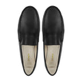 Keira - Ladies Black Pebble Grain Leather Loafer