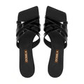 Fion - Women's Black Strapped Heel