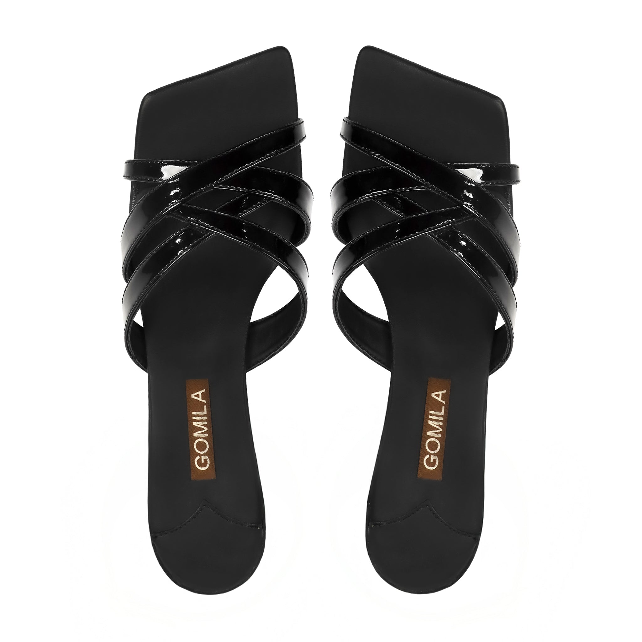 Fion - Women's Black Strapped Heel