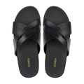 Slivoro - Men's Black Calf Leather Slipper