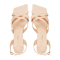 Fion - Women's Light Beige Strapped Heel