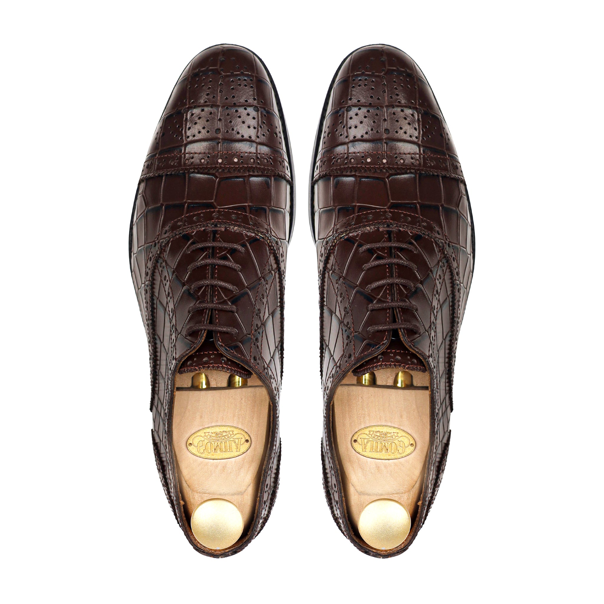 Diesty - Men's Dark Brown Calf Leather Oxford Shoe
