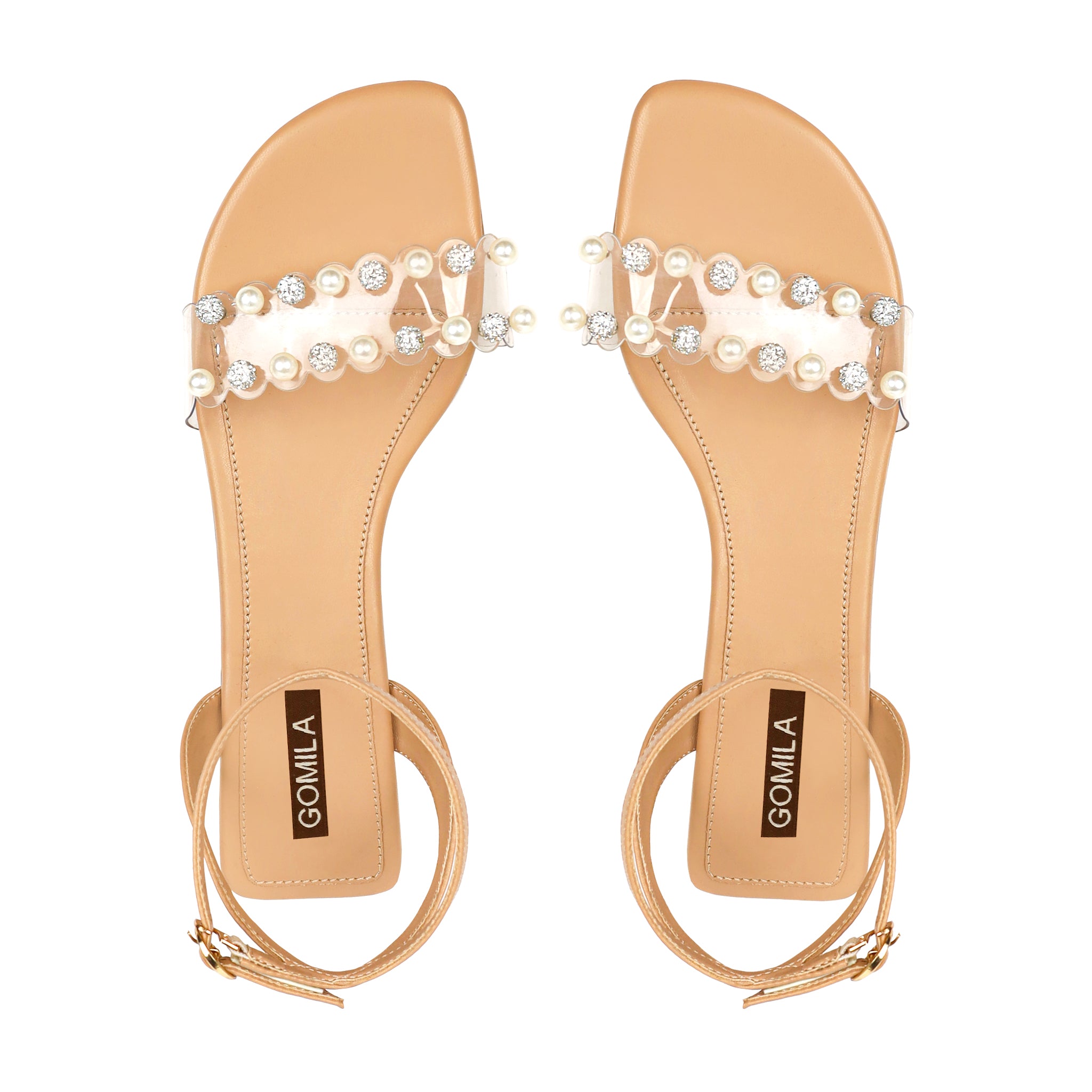 Zelina - Women's Light Beige Sandal
