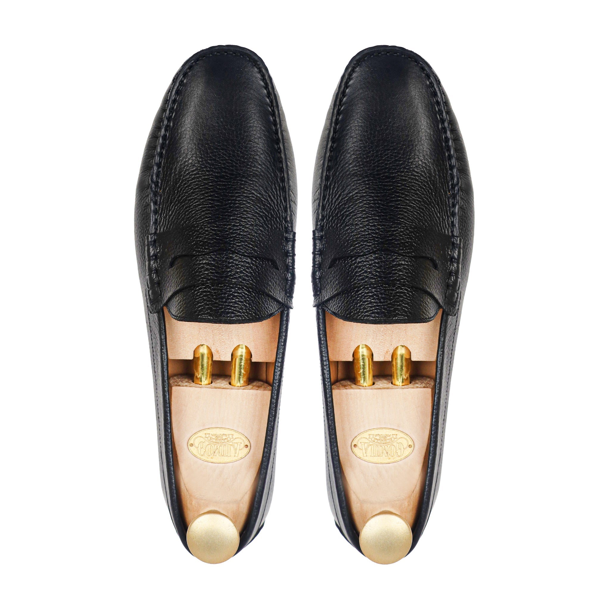 Drex - Men's Black Calf Leather Driver Shoe