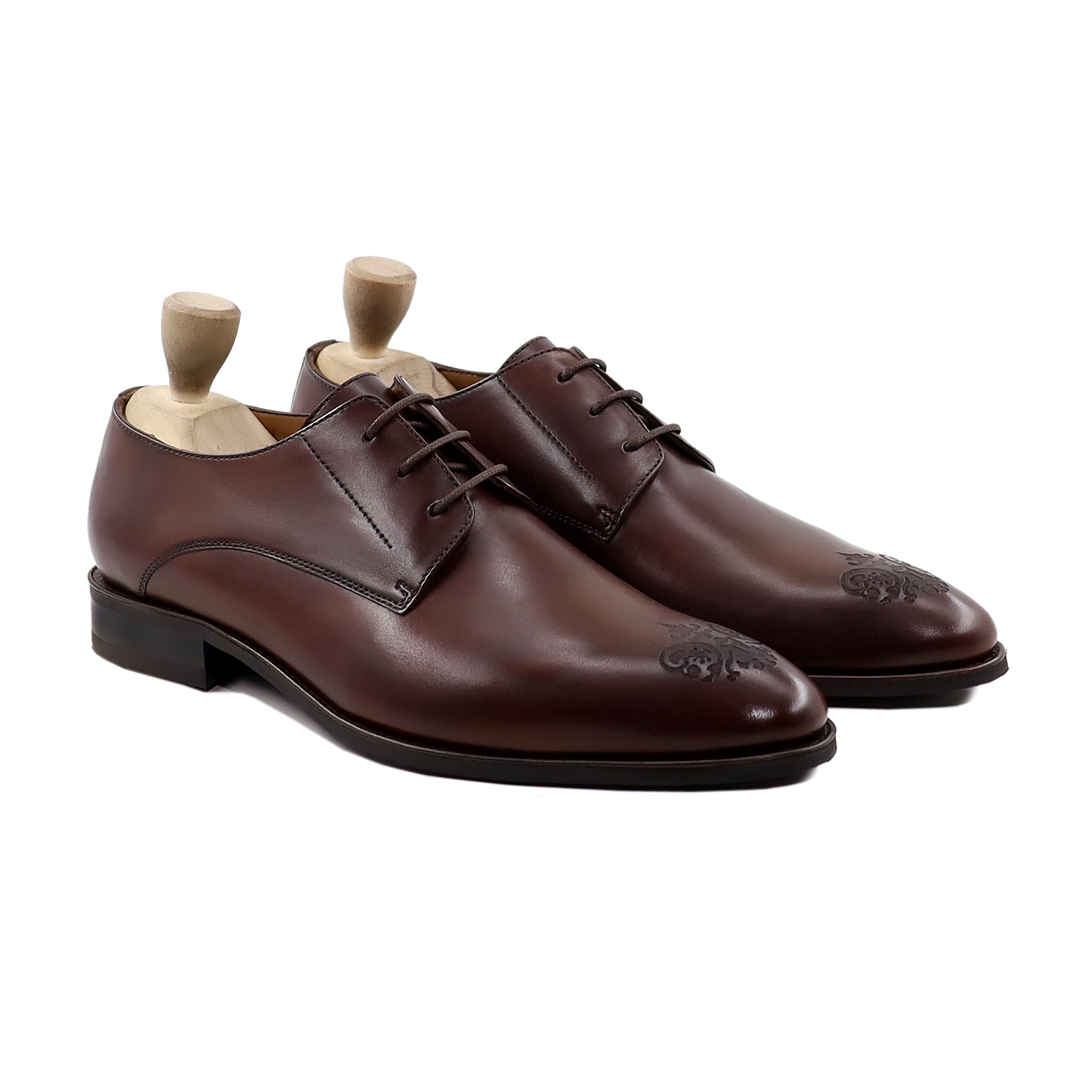 Turnhout - Men's Brown Calf Leather Derby Shoe