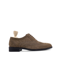 Tetsuya - Men's Light Brown Kid Suede Oxford Shoe