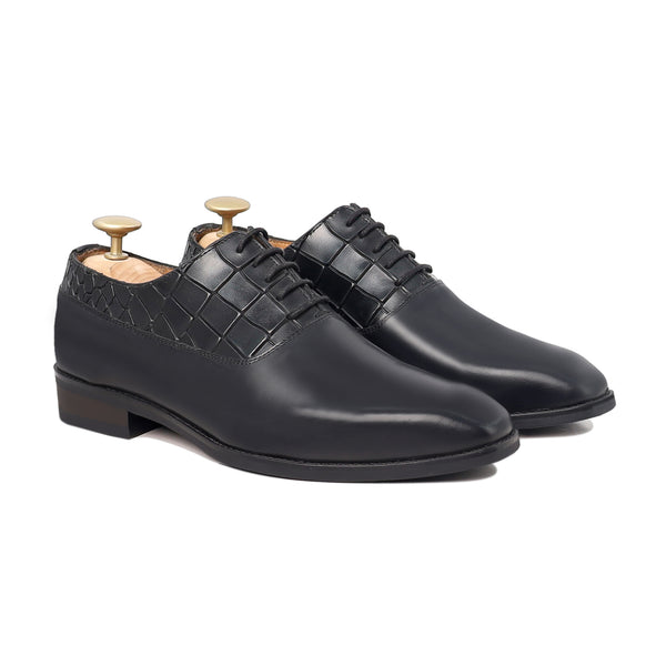 Thiago - Men's Black Calf Leather Oxford Shoe