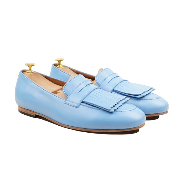 Toyokawa - Men's Sky Blue Calf Leather Loafer