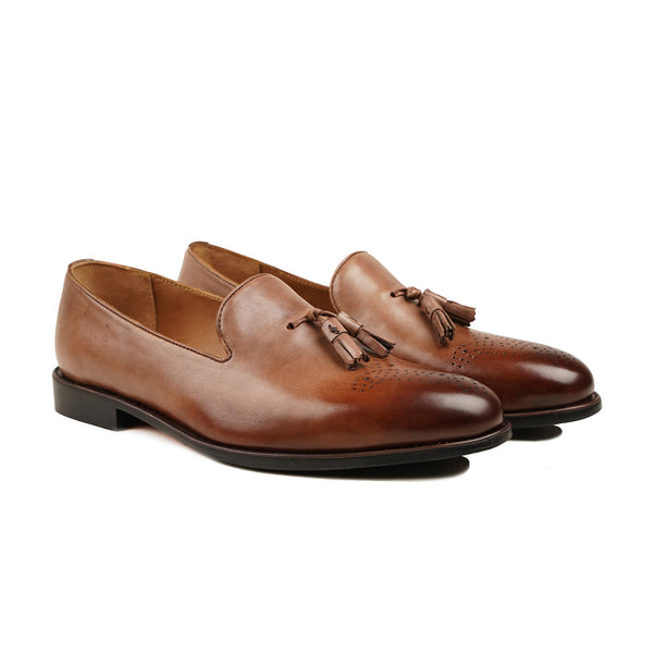 Tulsa - Men's Tan Calf Leather Loafer