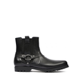 Haranu - Men's Black Calf Leather Jodhpur Boot