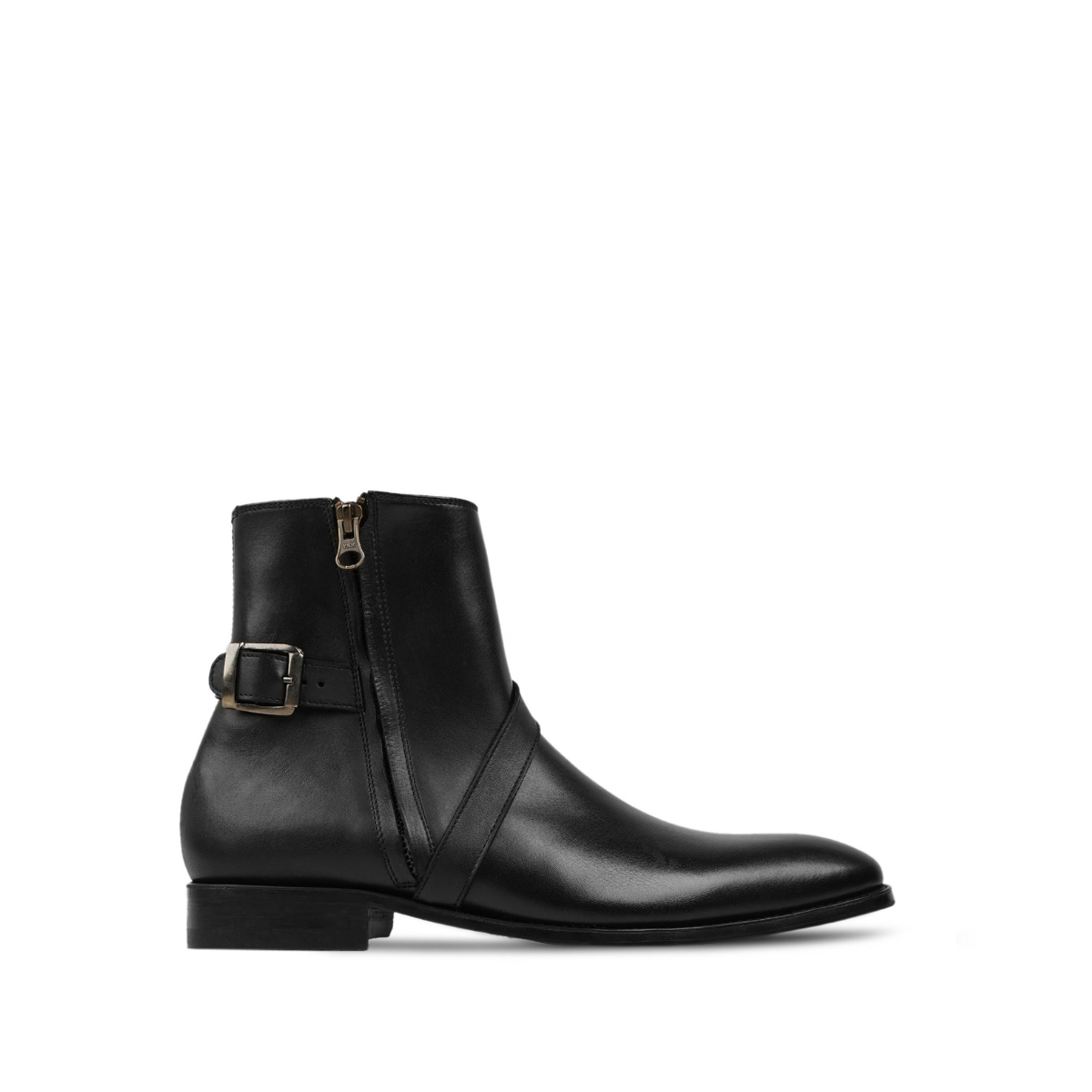Xanthi - Men's Black Calf Leather Jodhpur Boot