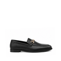 Bucharest - Men's Black Pebble Grain Leather Loafer