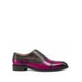 Weltorio - Men's Fuchsia and Peruvian Brown Calf Leather Oxford Shoe - Goodyear Welted
