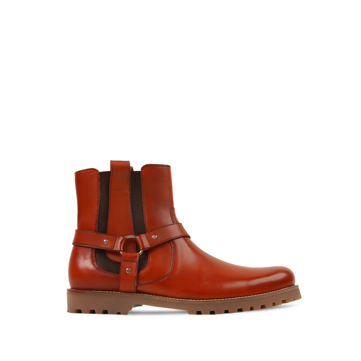 Anka - Men's Orange Tan Calf Leather Jodhpur Boot