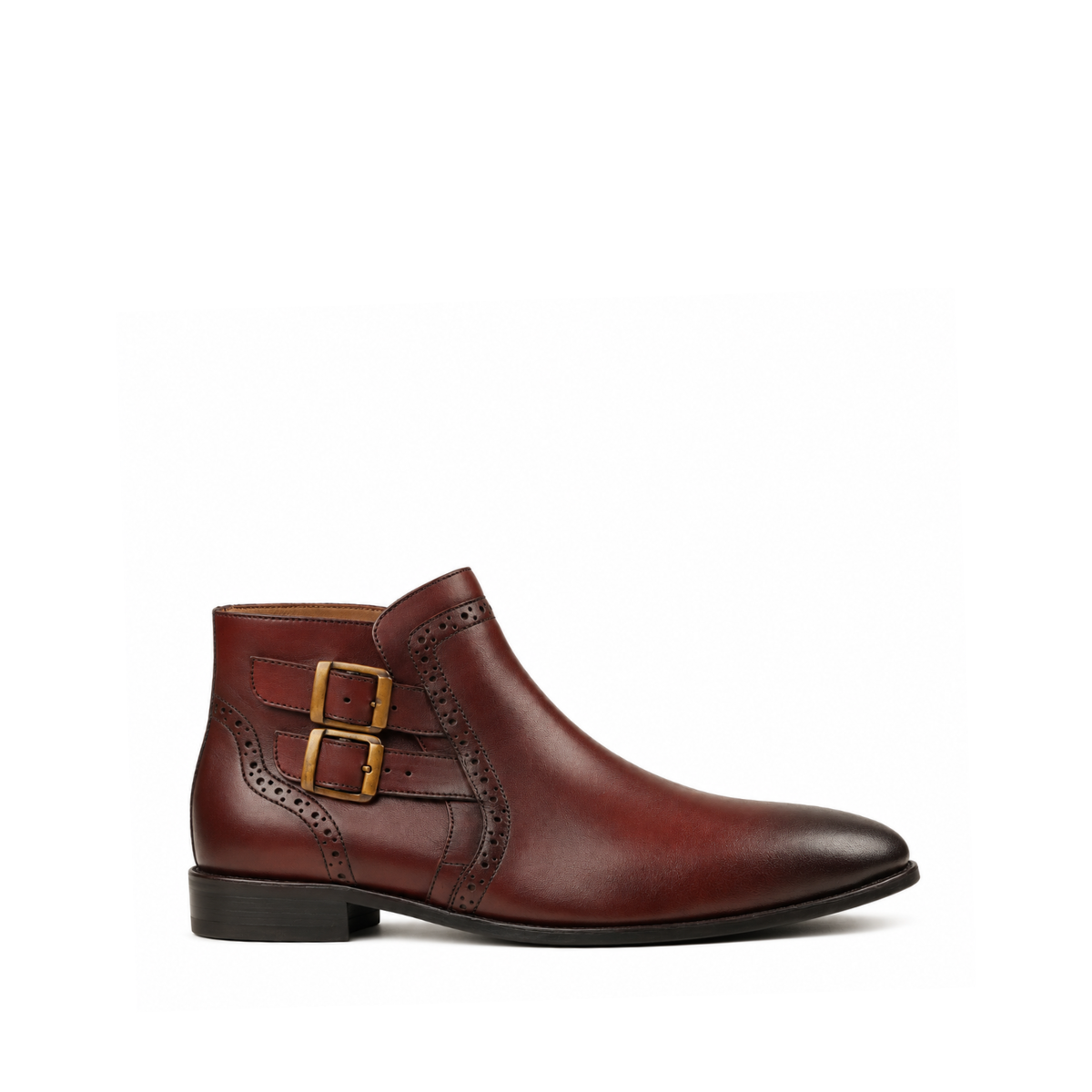 Zottegem - Men's Burnished Reddish Brown Calf Leather Jodhpur Boot