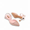 Vanessa - Women’s Peach Rhinestone 90mm Heels
