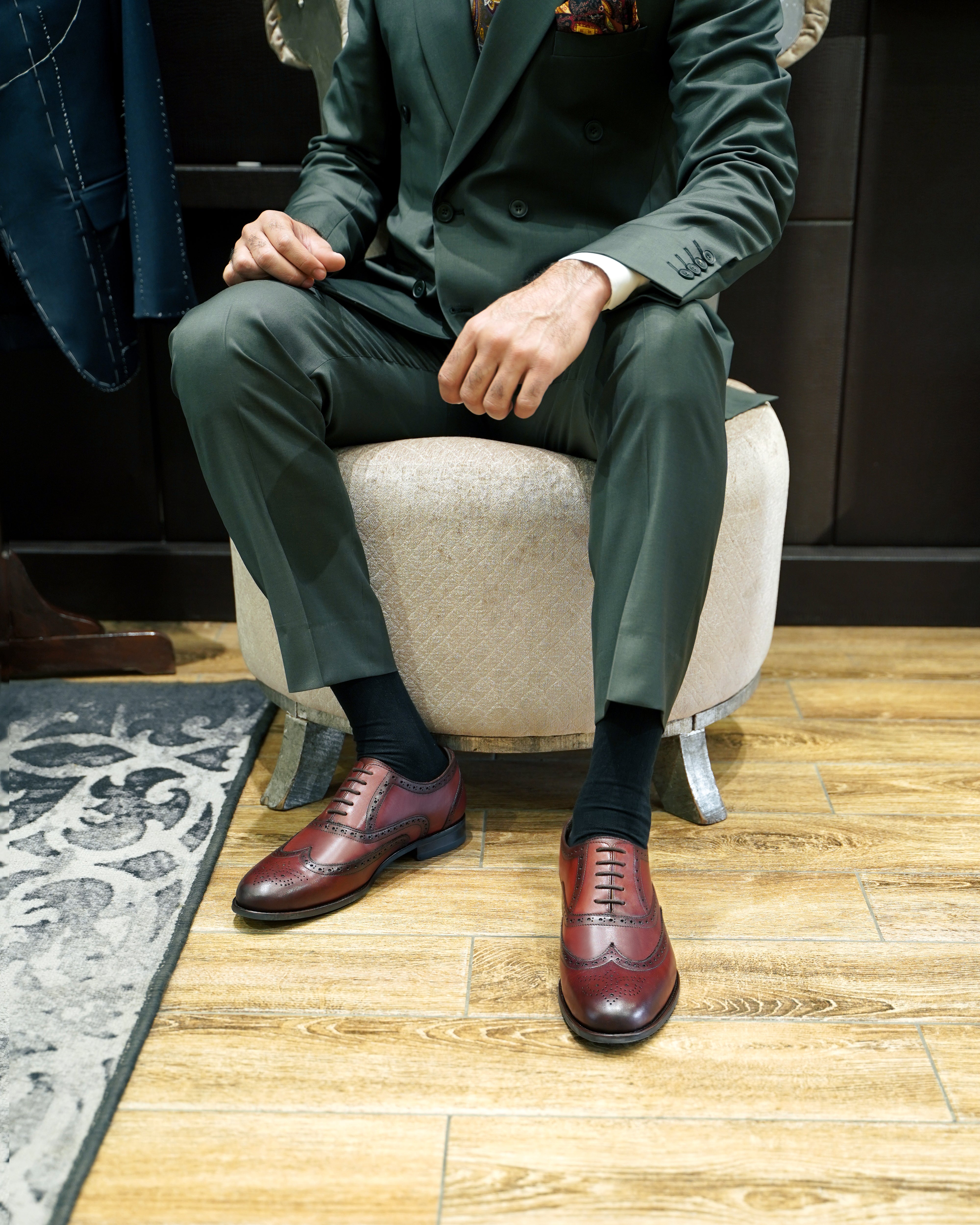 Worchester - Men's Reddish Brown Calf Leather Oxford Shoe