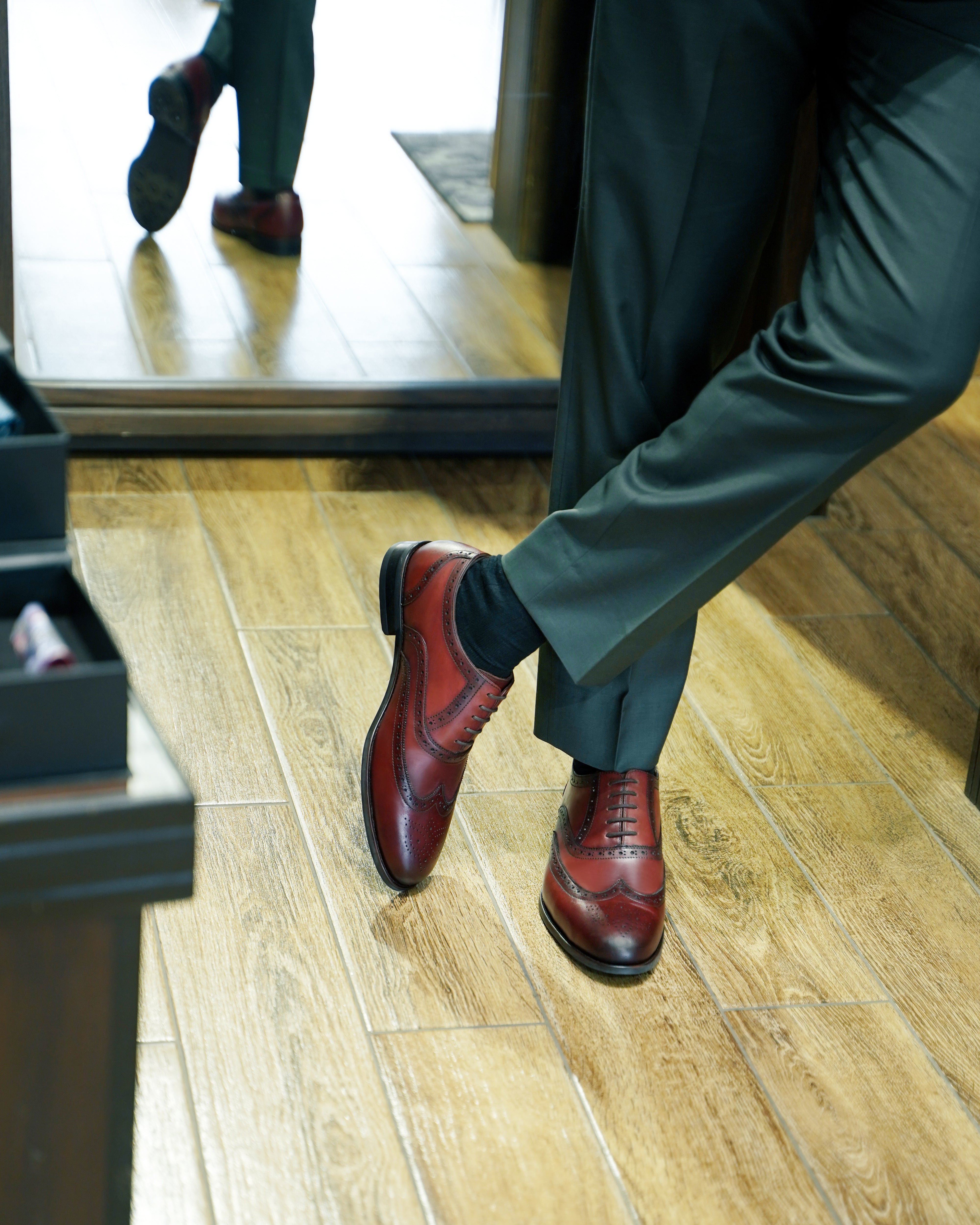 Worchester - Men's Reddish Brown Calf Leather Oxford Shoe