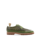 Wardel - Men's Light Green Calf And Hand Woven Calf Leather Derby Shoe