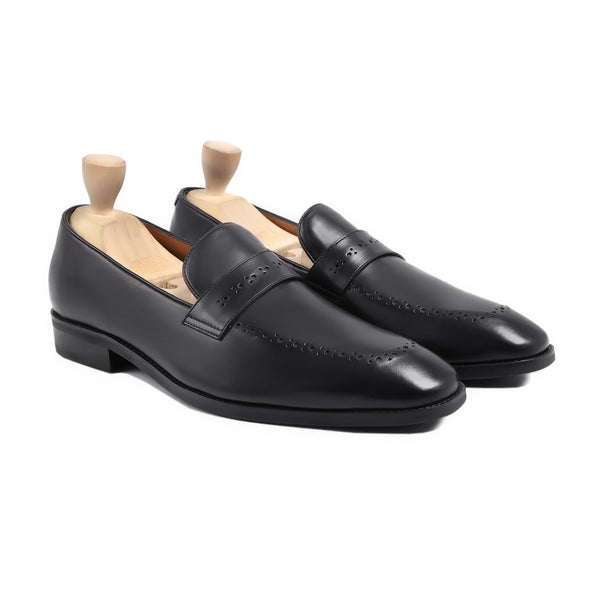 Wilbert - Men's Black Calf Leather Loafer