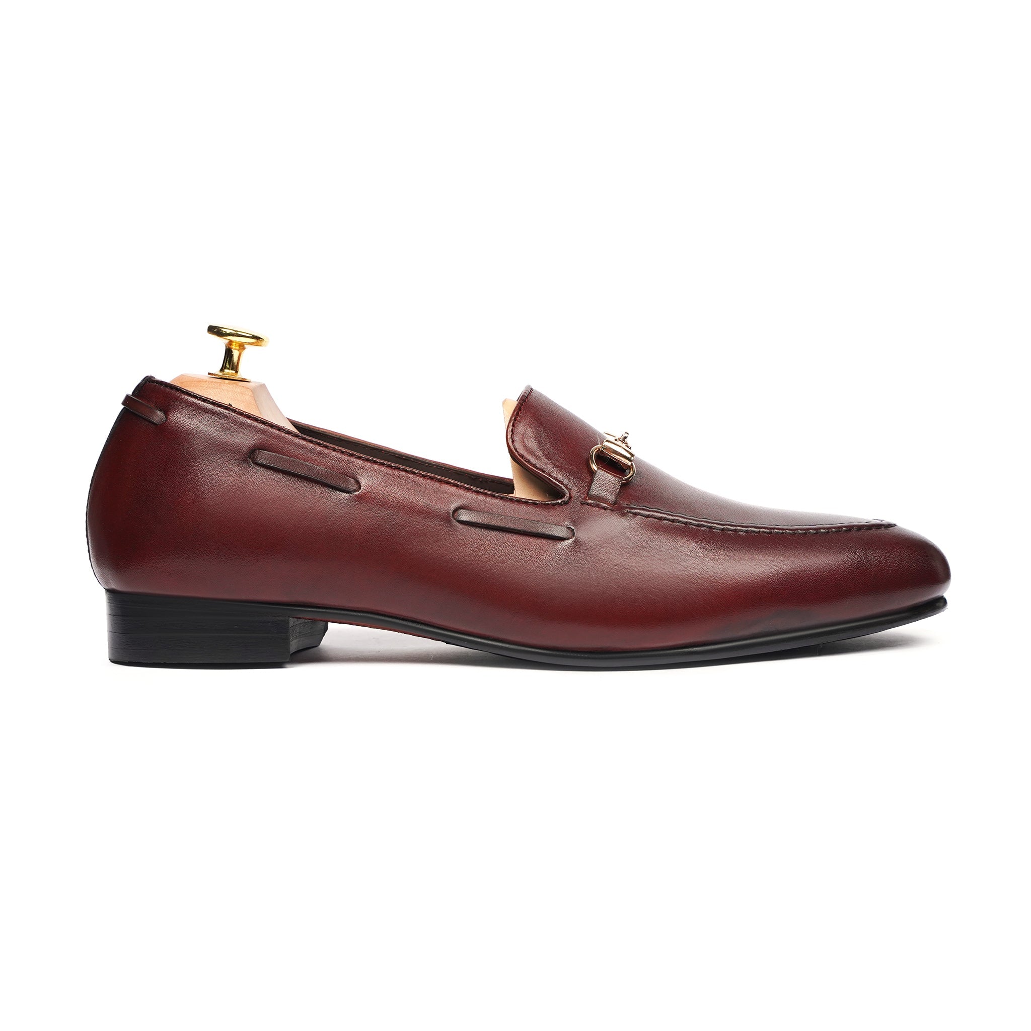 Yonago - Men's Oxblood Calf Leather Loafer