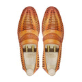 Barcelona - Men's Yellow Hand Woven Calf Leather Loafer