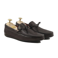 Zamasu - Men's Dark Brown Calf Leather Loafer Shoe