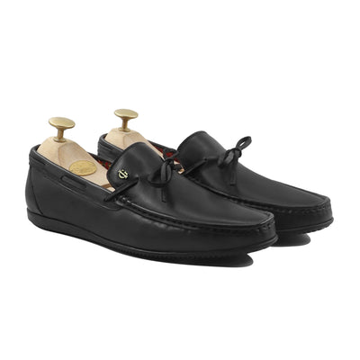 Zamasu - Men's Black Calf Leather Loafer Shoe