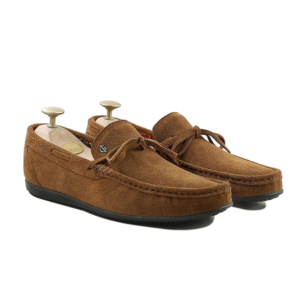 Zamasu - Men's Cognac Suede Loafer